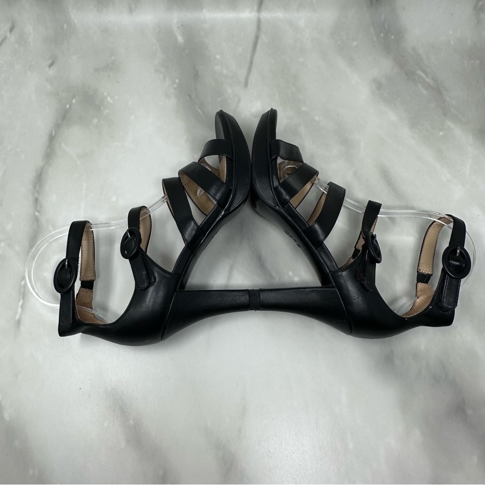 Naturalizer Dessie Black Strappy Pump High Heel 8 - Picture 4 of 13